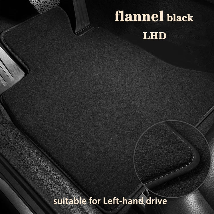 Tapis sol flanelle polyester premium anti-dérapant noir Mazda 3 CX-30 CX-5 - Mazdrive
