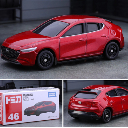 Voiture miniature collection Mazda 3 Compact BP 4ème génération 2019-2025 rouge die-cast - Mazdrive