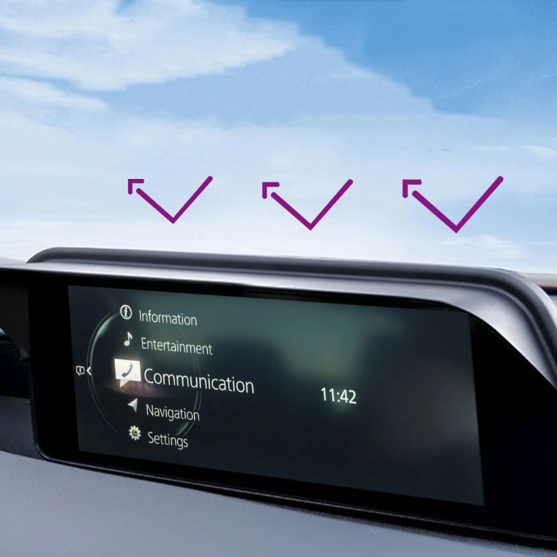 GPS screen sun visor