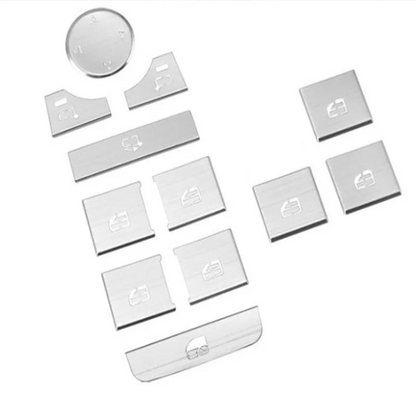 Aluminum Window Regulator Button Covers - Premium Interior Trim Kit